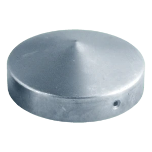 Μεταλλικό γαλβανισμένο στέγαστρο φράχτη για στρογγυλό στύλο Φ 48 mm