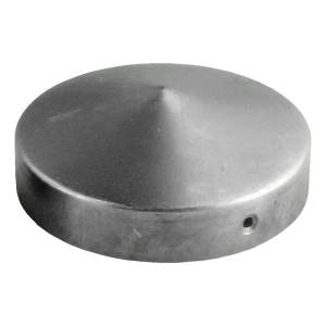 Στρόγγυλη χαλύβδινη στέγη για στύλο φράχτη Φ 60 mm – ακατέργαστη