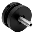 Σημειακός συνδετήρας για γυαλί 8-17,52 mm φ 50/8/M10x50 AISI 304 επίπεδο σύστημα μαύρο 000-505 (2)