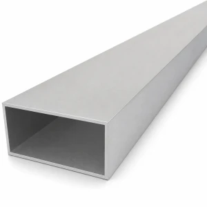 Ορθογώνιος αλουμινένιος σωλήνας 40×80×2 mm – κλειστή διατομή EN AW-6060, μήκος 2000 mm