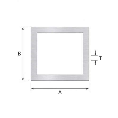 Ορθογώνιος αλουμινένιος σωλήνας 25×100×2 mm – κλειστό προφίλ EN AW-6060, L=2000 mm 001-855 (2)