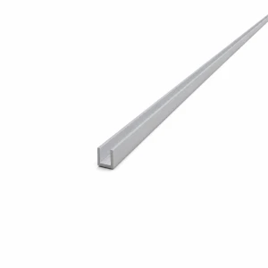 Καναλέτο αλουμινίου EN AW-6060 προφίλ C/U 8×8×1 mm, μήκος 2000 mm