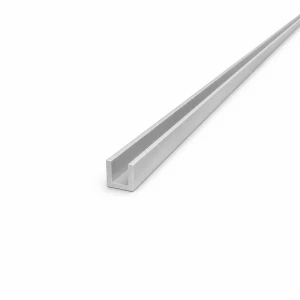 Διελασμένο αλουμίνιο EN AW-6060 προφίλ C/U 12×12×2 mm, μήκος 2000 mm