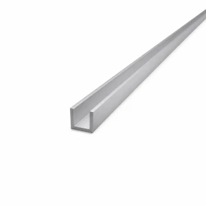 Αλουμινένιο προφίλ C/U 15×15×2 mm – ανοιχτή διατομή, μήκος 2000 mm