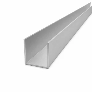 Ορθοστάτης αλουμινίου 40×40×2 mm – προφίλ C/U EN AW-6060, μήκος 2000 mm