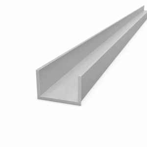 Διατομή αλουμινίου C/U 45×25×2,5 mm – προφίλ ανοιχτής διατομής, μήκος 2000 mm