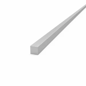 Τετράγωνη συμπαγής αλουμινένια ράβδος 12×12 mm EN AW-6060 T64, L=2000 mm
