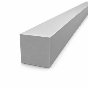 Τετράγωνη συμπαγής αλουμινένια ράβδος 50×50 mm duraluminium 2017A T4, L=2000 mm