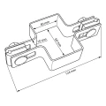 Κλάμπα για φράχτη ενδιάμεση 60x40 μαύρη GPV-700-02 (3)