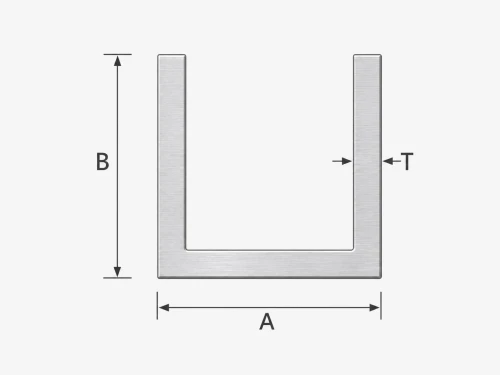 Αλουμινένιο C/U προφίλ 21×20×1,4 mm – μήκος 2000 mm 001-884 (2)