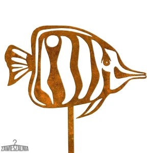 Biżuteria Ogrodowa – διακόσμηση κήπου Rybka Ambroży XL από ατσάλι corten 22×94 cm