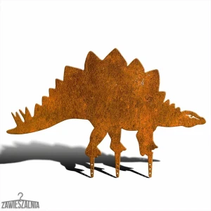 Zawieszalnia – διακοσμητικό κήπου Stegosaurus XXL από χάλυβα corten 90,5 × 58,5 cm