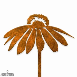 Zawieszalnia – κηπουρική διακόσμηση Echinacea XXL από ατσάλι corten 91 cm