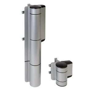 Locinox Mammoth-180 – υδραυλικός αυτόματος μηχανισμός κλεισίματος με μεντεσέ για πόρτες 180° ασημί
