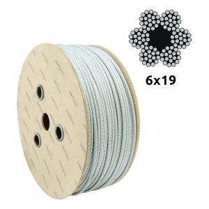Γαλβανισμένο συρματόσχοινο Ø12,0 mm 6×19 με ίνα πυρήνα FC
