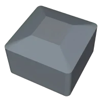Γκρι τάπα LLDPE για προφίλ στήριξης PV 40×40 mm – τύπος 1