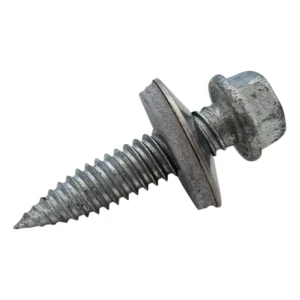 Διμεταλλική ανοξείδωτη λαμαρινόβιδα 6,0×25 mm με ροδέλα – τοποθέτηση φωτοβολταϊκών και χαλύβδινων κατασκευών