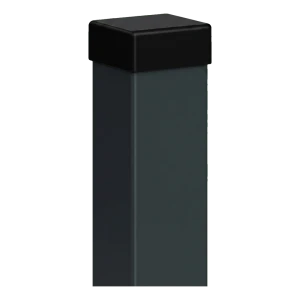 Στύλος περίφραξης 80x80 mm γραφίτης RAL 7016 με τάπα – 2,0 m