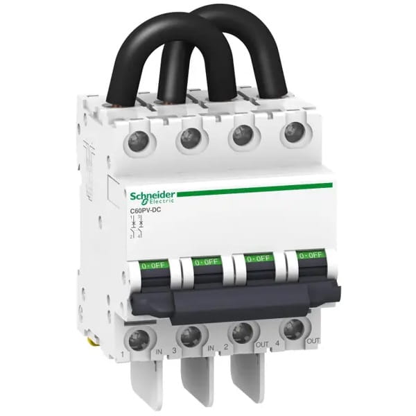 Διακόπτης υπερέντασης PV DC B 16A 2P 800V C60PV-DC A9N61651 GPV-401-10