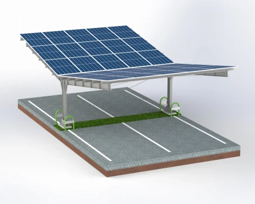 Φωτοβολταϊκό υπόστεγο για 4 οχήματα T 11,4m x 5,2m Ηλιακός χώρος στάθμευσης GPV-101-13 (2)