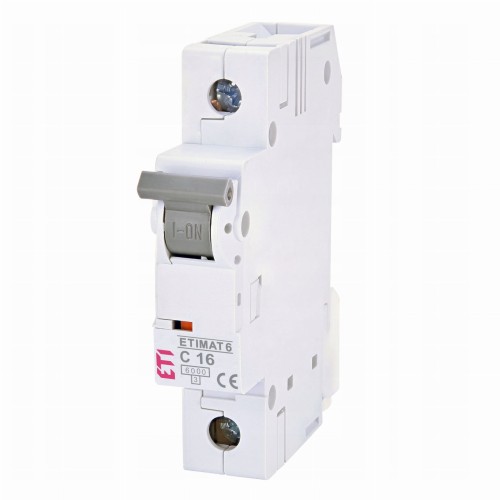 Διακόπτης υπερέντασης B 16A 1P 6kA ETIMAT6 002111516 ETI GPV-401-31