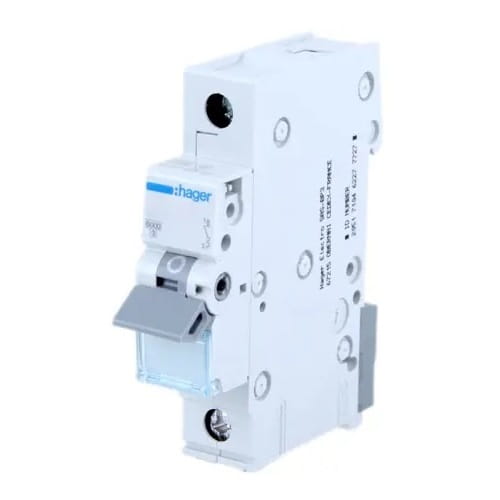 Διακόπτης υπερέντασης HAGER B 10A 1P 6kA MBN110E GPV-401-42