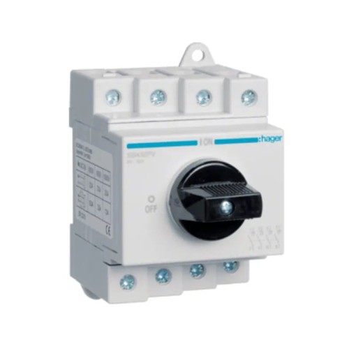Διακόπτης απομόνωσης DC 3-φασικό 4P 32A 1000V SB432PV HAGER GPV-401-48