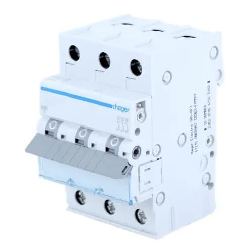 Διακόπτης υπερέντασης C 20A 3P 6kA MCN320E HAGER GPV-401-52