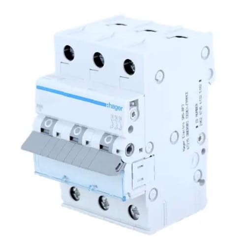 Διακόπτης υπερέντασης B 20A 3P 6kA MBN320E HAGER GPV-401-54