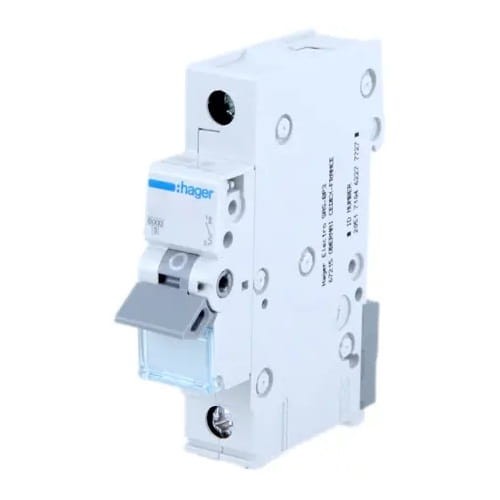 Διακόπτης υπερέντασης B 6A 1P 6kA MBN106E HAGER GPV-401-65