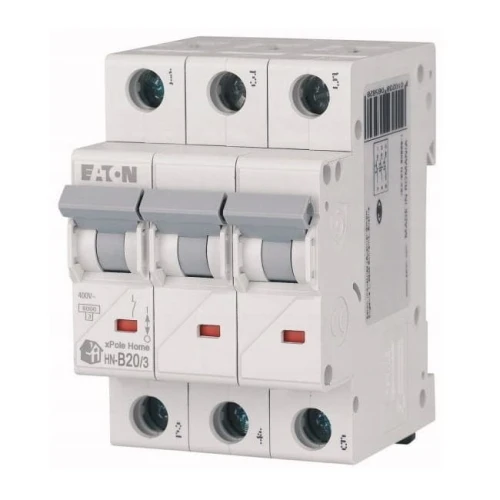 Διακόπτης υπερέντασης B 20A 3P 6kA HN-B20/3 xPole Home 194882 EATON GPV-401-67