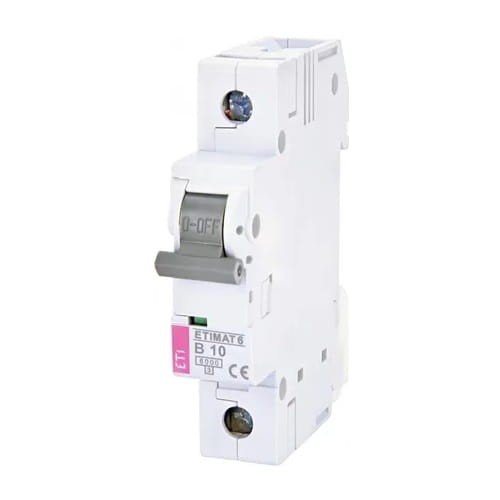 Διακόπτης υπερέντασης B 10A 1P 6kA ETIMAT6 002111514 ETI GPV-401-78