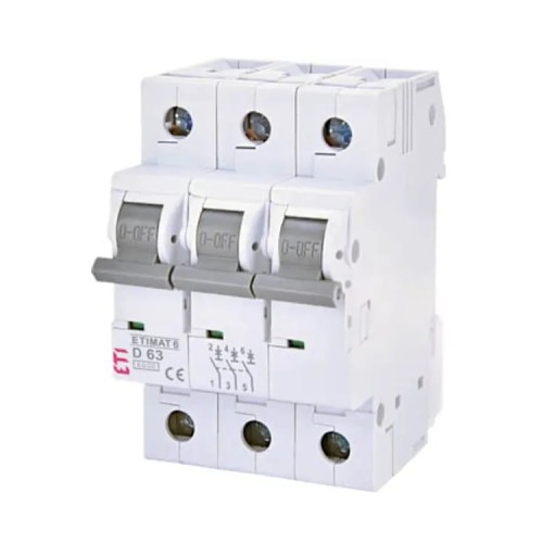 Διακόπτης υπερέντασης C 20A 3P 6kA ETIMAT6 002145517 ETI GPV-401-96