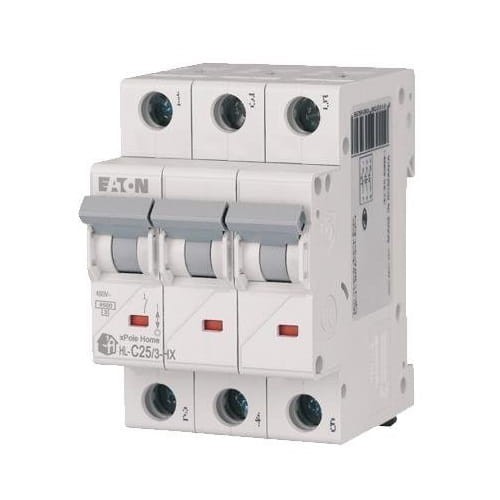 Διακόπτης υπερέντασης C 25A 3p 6kA HN-C25/3 xPole Home 194893 EATON GPV-401-99