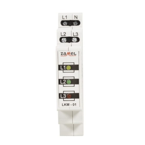Ενδεικτική λυχνία ισχύος LED 230V/400V ΚΟΚΚΙΝΟ/ΠΡΑΣΙΝΟ/ΚΙΤΡΙΝΟ TN ΤΥΠΟΣ: LKM-01-40 ZAMEL GPV-401-105 (2)