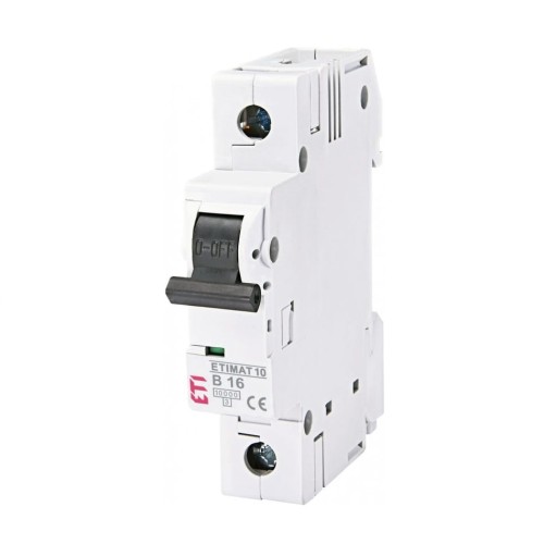 Διακόπτης υπερέντασης B 16A 1P 10kA ETIMAT10 002121716 ETI GPV-401-131