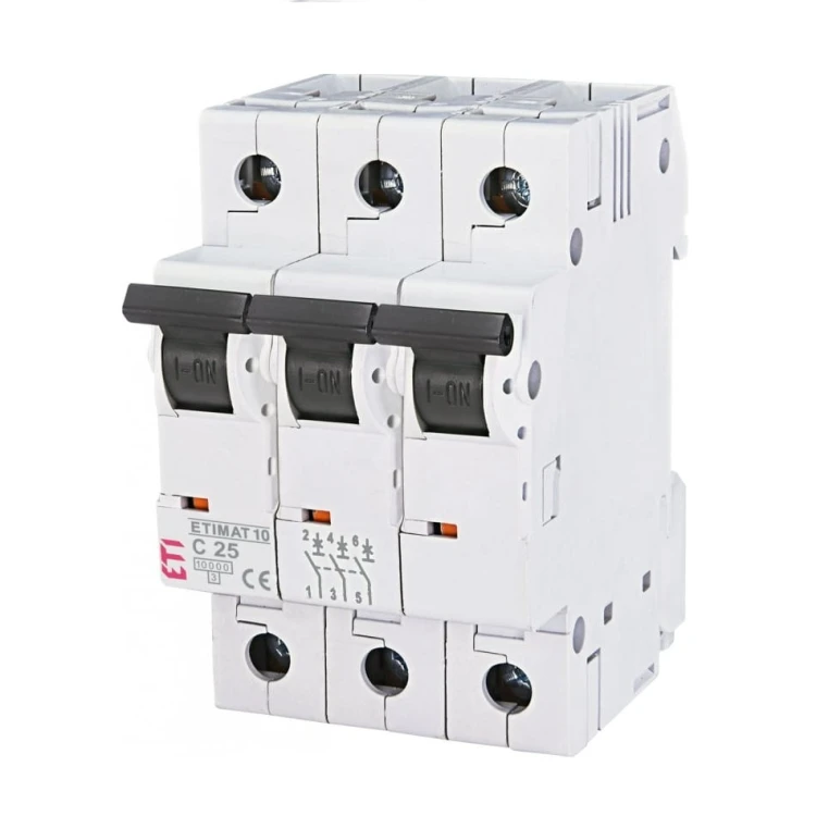 Διακόπτης υπερέντασης C 25A 3P 10kA ETIMAT10 002135718 ETI GPV-401-133