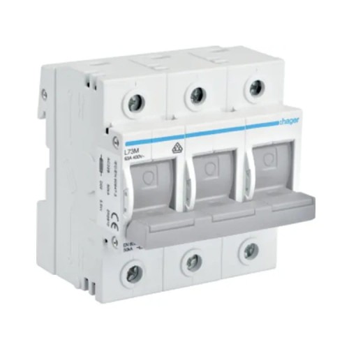 Ασφαλειοδιακόπτης 3P 63A D02 L73M HAGER GPV-401-151