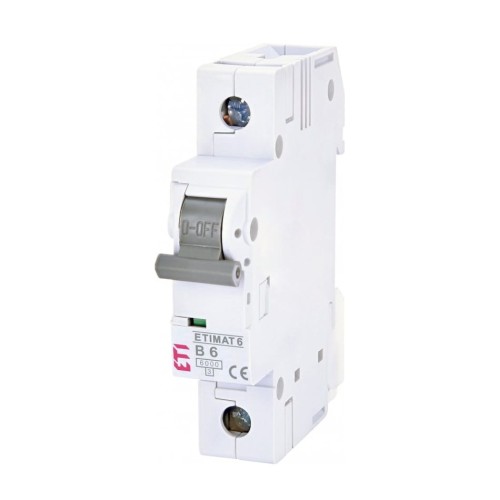 Διακόπτης υπερέντασης B 6A 1P 6kA ETIMAT6 002111512 ETI GPV-401-160