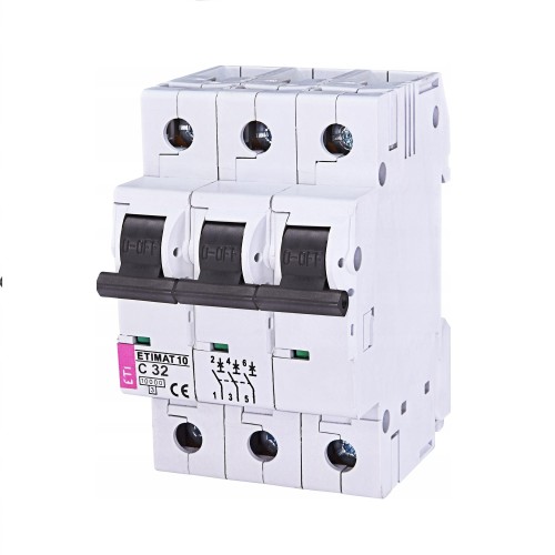 Διακόπτης υπερέντασης C 32A 3P 10kA ETIMAT10 002135719 ETI GPV-401-167