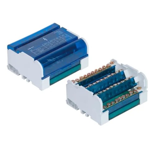 Μπλοκ μεταγωγής 4 πόλων 125A 500V 11 ακροδεκτών TH35 E.4077 PAWBOL GPV-401-172