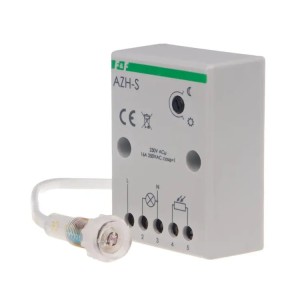 Αυτόματος διακόπτης λυκόφωτος 16A 230V 2-1000 lux IP20/65 AZH-S F&F FILIPOWSKI