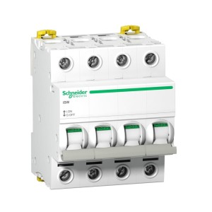 Διακόπτης απομόνωσης 3 φάσεων 4P 100A 415V AC iSW-100-4 Acti9 A9S65491 SCHNEIDER ELECTRIC