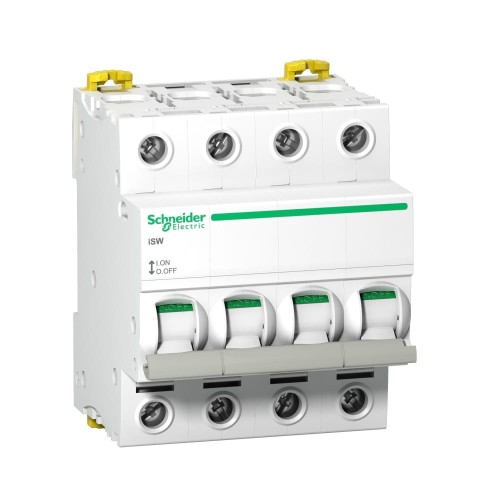 Διακόπτης απομόνωσης 3 φάσεων 4P 100A 415V AC iSW-100-4 Acti9 A9S65491 SCHNEIDER ELECTRIC GPV-401-186