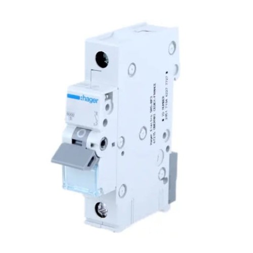 Hager μικροσκοπικός διακόπτης κυκλώματος C 2A 1P 6kA GPV-401-231