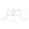 Τραπεζοειδής γέφυρα 60cm H-40 από EPDM για στέγες από τραπεζοειδή λαμαρίνα PV-02-03-03 (2)
