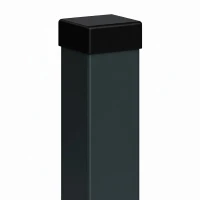 Στύλος περίφραξης 80x80x2 mm, μήκος 2,4 m, γκρι ανθρακί