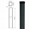 Πάσσαλος περίφραξης 80x80x2 mm, μήκος 2,4 m, ανθρακί γκρι GPV-700-73 (3)