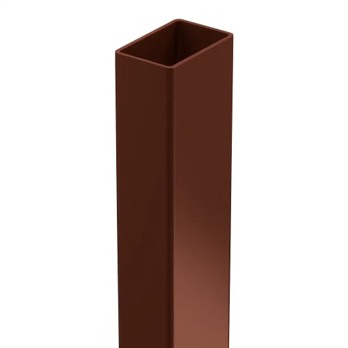 Πάσσαλος περίφραξης 60x40x1,2 mm, μήκος 2,4 m, καφέ GPV-700-68 (2)