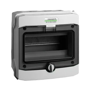 Πλαστικό κιβώτιο εγκατάστασης επίτοιχο IP65 1 σειρά 8 μονάδων